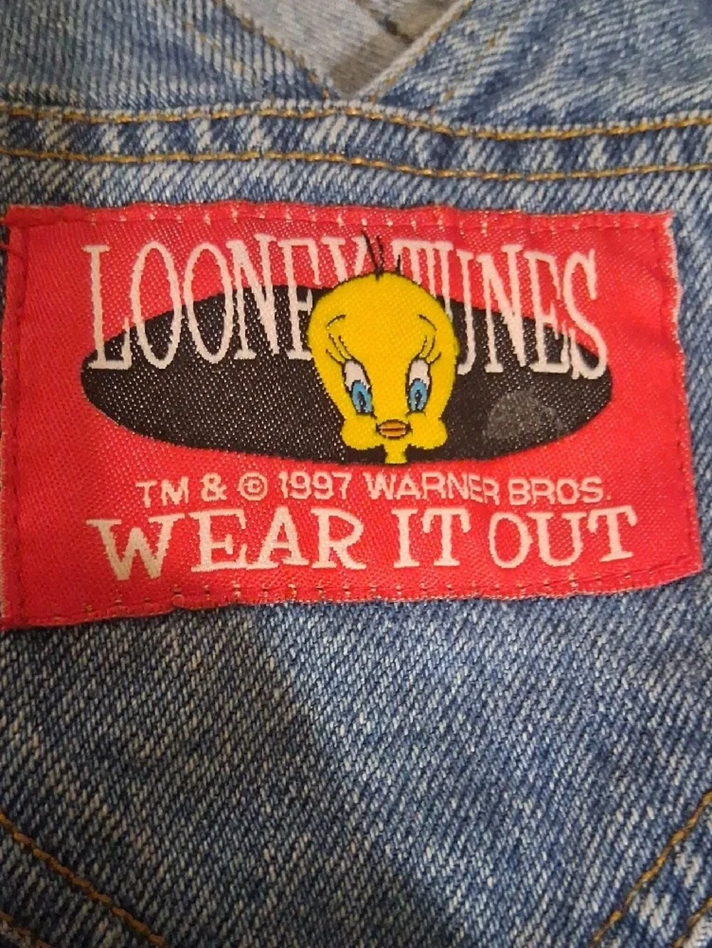 Warner Bros. Blue Denim Tweety Overalls - Kids Matching Set
